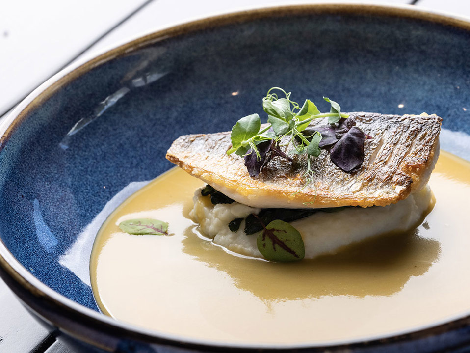 Christmas Holiday Taste the Cretan Way: Seabream Fillet with Celery Cream and “Kakavia” Soup